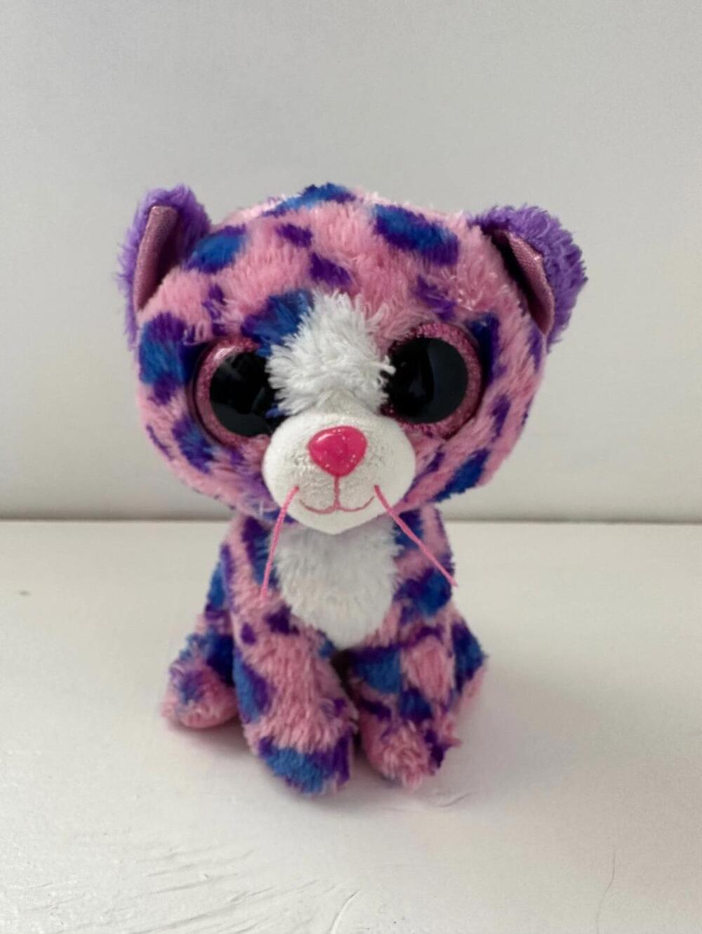Ty Beanie Boo โReaganโ the Leopard - Claireโs Exclusive - No Hang Tag (6 inch)